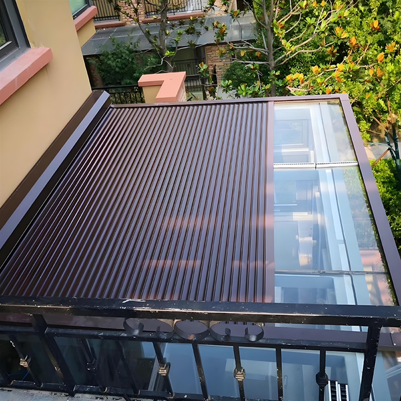 外遮阳铝合金天幕制作